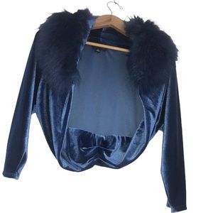 Tahari Arthur S. Levine Teal Shrug coat , Size XL